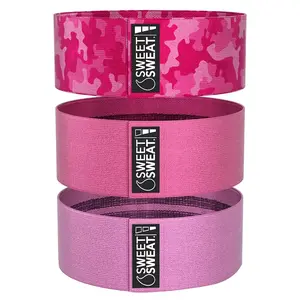 Sports Research Sweet Sweat, Hip Bands, Pink, 3 Bands