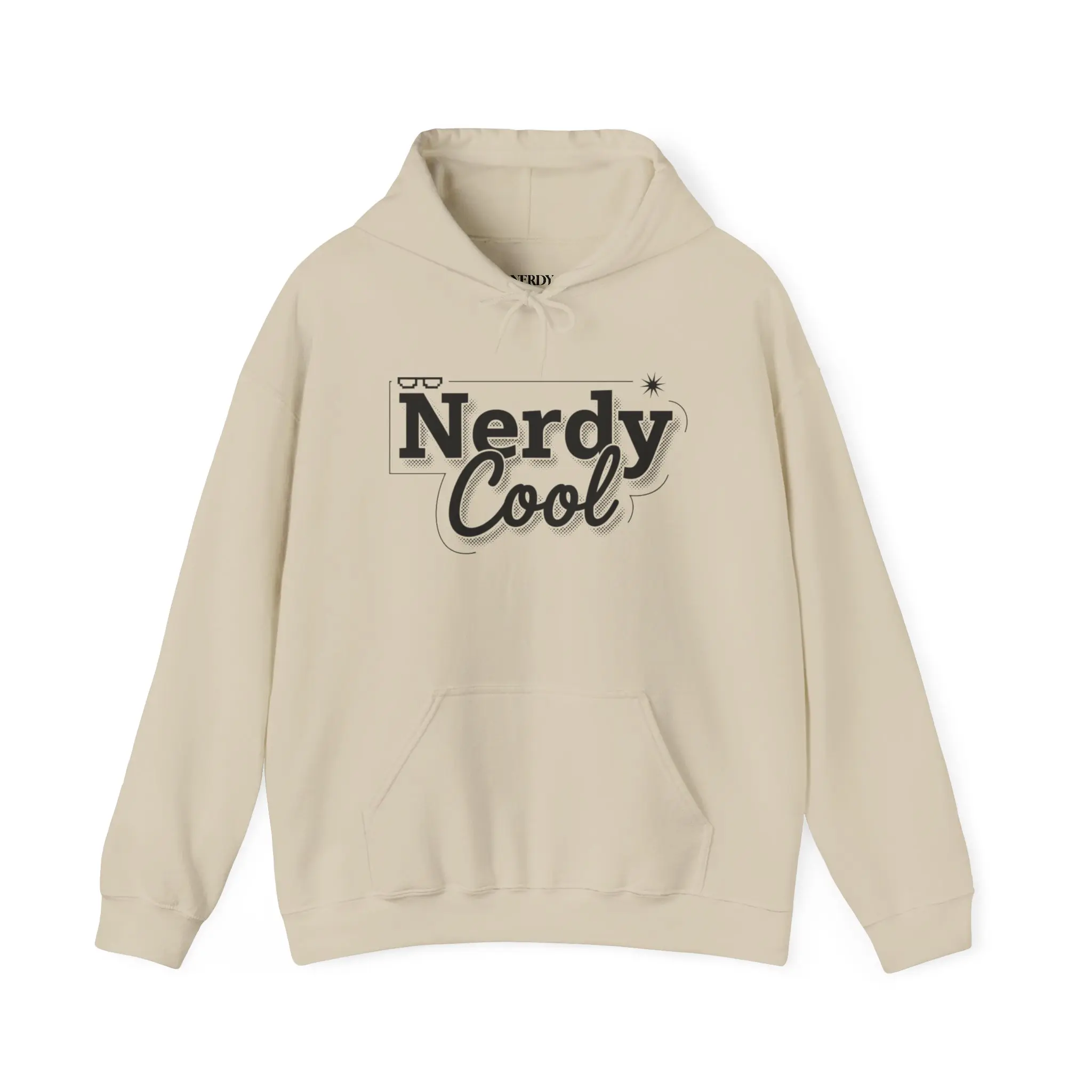 Nerdy Cool hoodie | Typography glasses design, Casual pullover