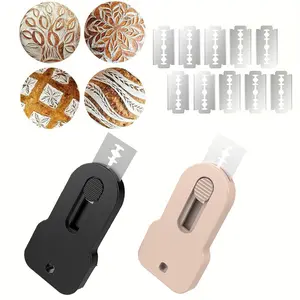 2pcs Bread Lame+10 Replacement Blades, Sourdough Scoring Tool Set, Perfect for Artisan Bread Baking, Clean Cuts & Beautiful Bread Designs