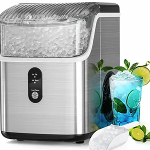Antarctic Star Nugget Ice Maker with Soft Chewable Pellet Ice 34lbs/24H
