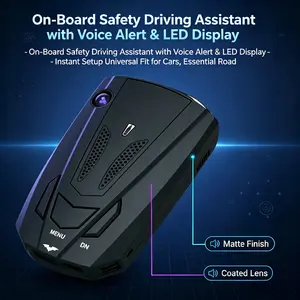 One Alarm for All Family Cars – Portable Voice & LED, Switch Between City/Highway Modes, Easy to Move Between Vehicles