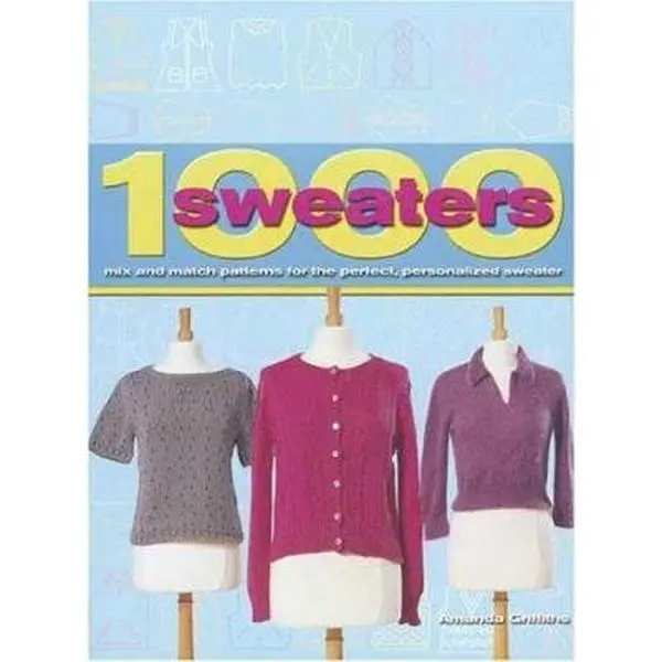 Used Knit Book - 1000 Sweaters: Mix and Match Patterns for the Perfect, Personalized Sweater by Amanda Griffiths (Unknown Binding), English, 128 Pages, 1.83 lbs, with Belts and Pockets, Good/Vg