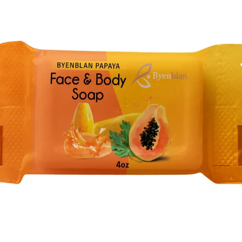 Byenblan 7oz Papaya 1 Piece SoapCitrus Glow, Floral Design, Unisex, Soft Cover, Special Edition, 2025 Edition