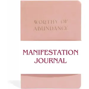 Manifestation Journal - Worthy of Abundance - Manifest Rich Life, Develop Millionaire  Mindset - Daily Guided Gratitude Luxury cle Planner with Prompts for Women & Men