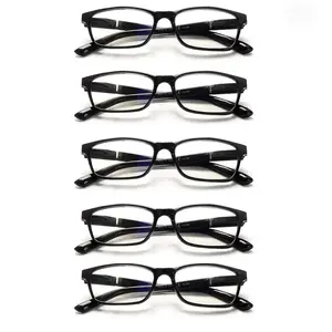 5 Pack Blue Light Blocking Reading Glasses Anti Glare Fatigue Lightweight Spring Hinge Unisex Office Work Computer Readers Durable Eyeglasses Daily