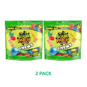 SOUR PATCH KIDS Chews Soft & Chewy Candy, Share Size, 8.12 oz (Pack of 2)
