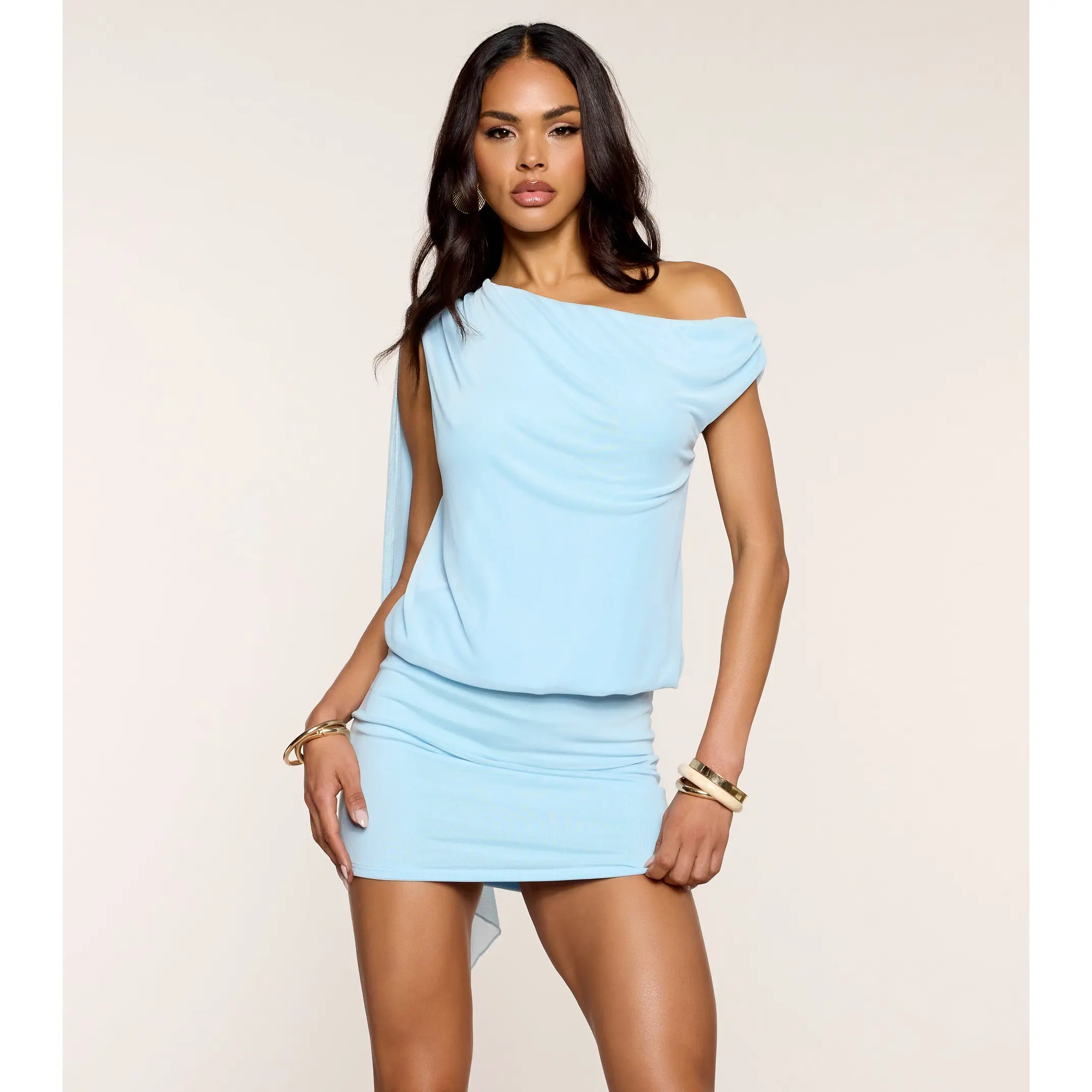 Talk Of The Town Mesh Mini Dress