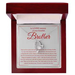Honor Your Brother’s Memory With This Sterling Silver Necklace, A Heartfelt Keepsake To Celebrate His Life And Cherish His Spirit Forever - FL26