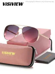 VISIVIEW Unisex Casual Elegant Full Frame Sunglasses Sporty-looking Frog Frame Sunglasses UV400