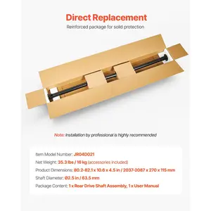 VEVOR Rear Drive Shaft, 80.2-82.1 Prop Shaft Driveshaft Assembly Compatible with 2007-2008 Ford Edge Lincoln MKX, Replace #C-0374 652005 7T4Z4R602A 936846