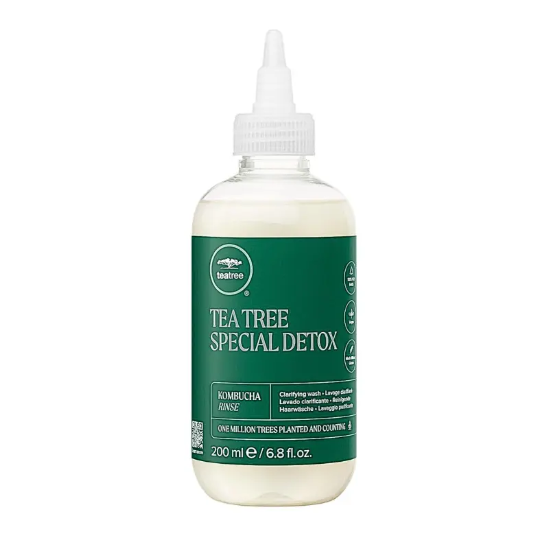 Paul Mitchell Tea Tree Special Detox Rinse, Clarifying Scalp Exfoliant with Kombucha Blend for Buildup Removal & Shine, Sulfate & Gluten Free, Tea Tree Fragrance, 200ml