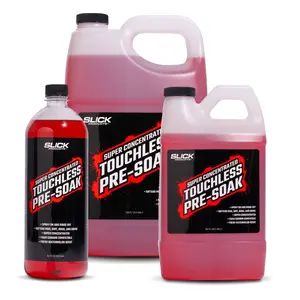 Slick Products Super Concentrated Touchless Pre-Soak, Foaming Prewash Car Soap for Foam Cannon or Foam Gun, Loosens Mud, Dirt, Bugs & Grime, Spray On & Rinse Off, 32 oz.