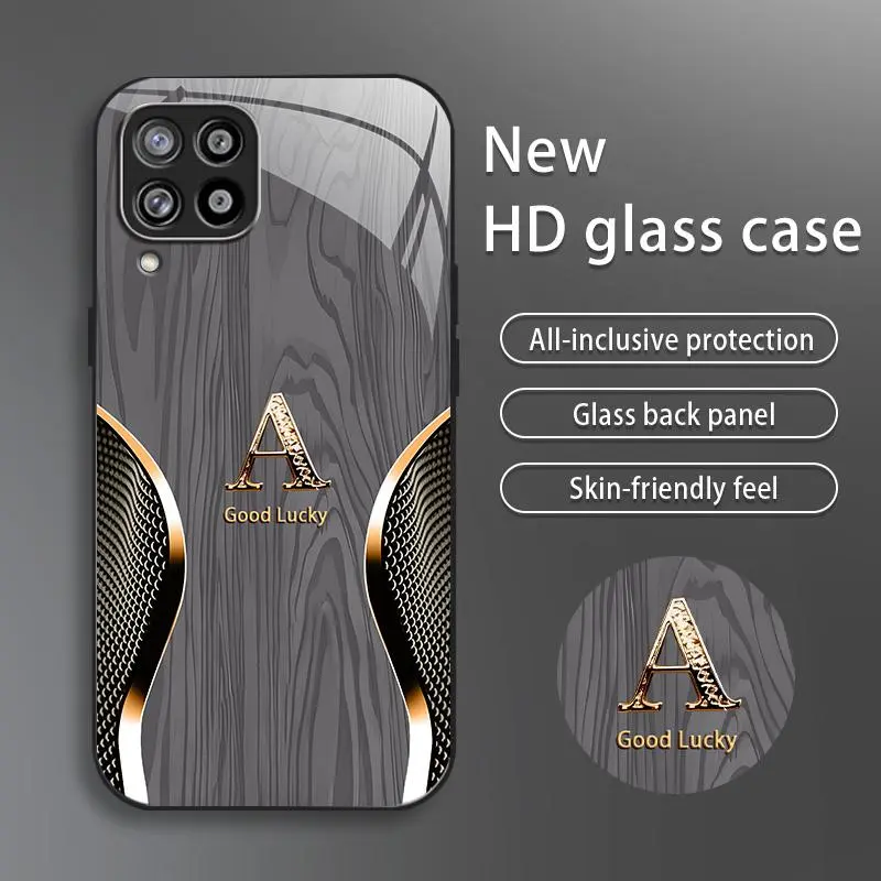 Suitable for [Galaxy A42 5g] Brand new premium phone case, drop-proof and fingerprint-resistant，sophisticated and minimalist design, with 26 English letters to choose from YM99