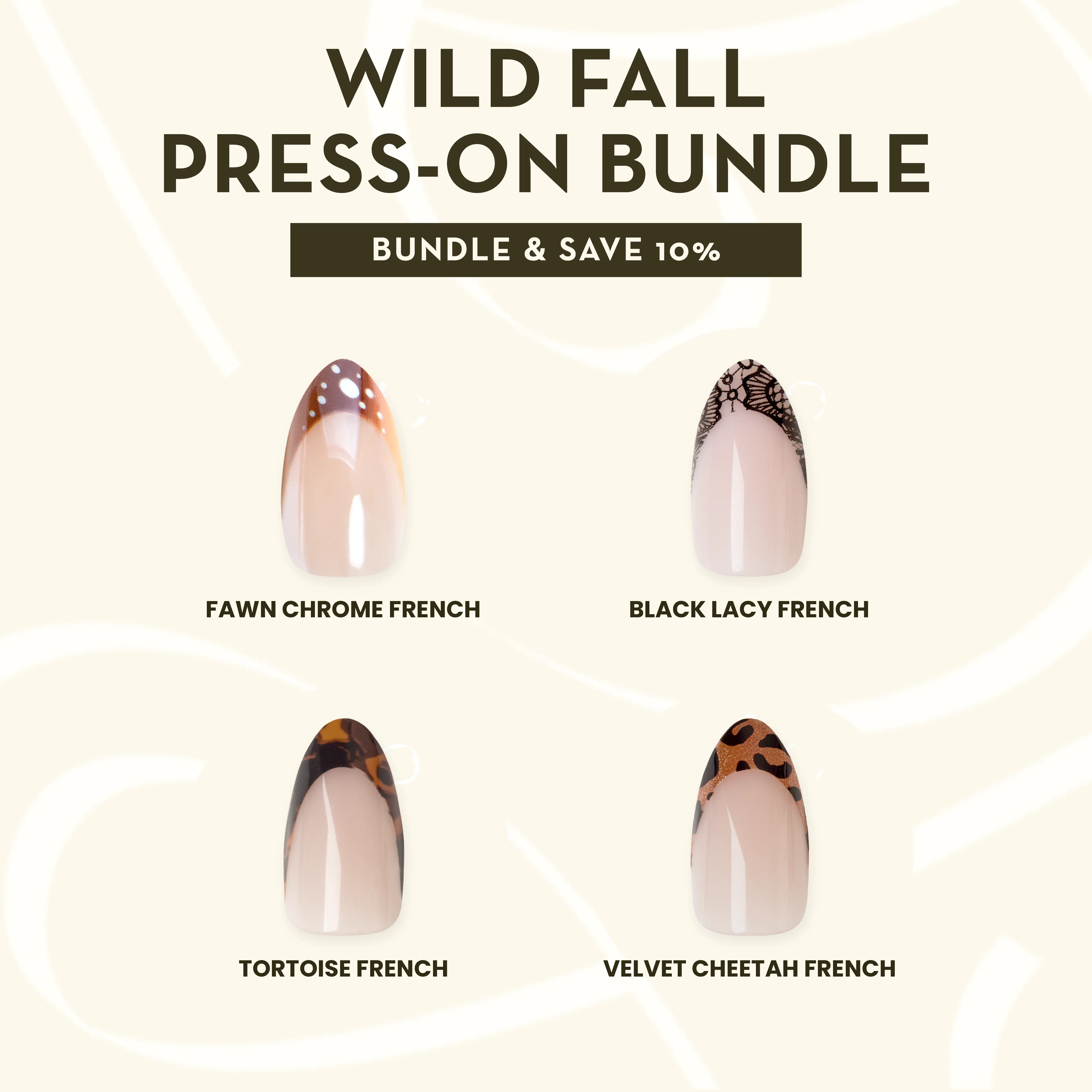 Olive & June Wild Fall Press On Bundle