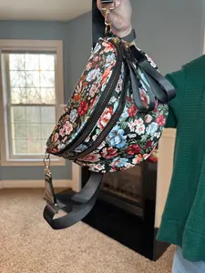 The Roni Nylon Bum Bag Crossbody - Floral