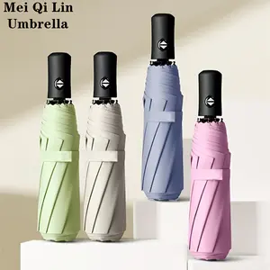 Lightweight Automatic Folding Umbrella, One-Touch Auto Open Close Umbrella, Waterproof Windproof Compact Umbrella for Daily Commute, Travel & Outdoor Use