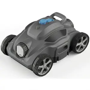 Pool Vacuum Robotic Pool Cleaners,Cordless Robotic Pool Cleaner, 120 Min Runtime Pool Vacuum, Self-Parking, Lightweight, Ideal for Above Ground Pools up to 1070 sq.ft Walkie Smartphones