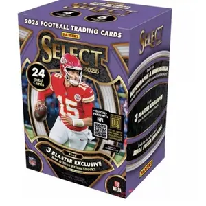 Bmccards Select Blaster Box Opening Live 2025 NFL Trading Cards 42 Cards Total 6 Packs Zebra hunting