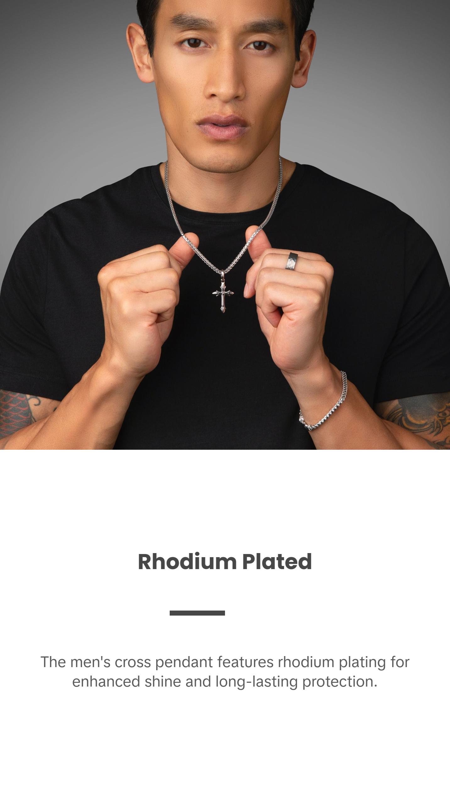 Courage, Silver Cross Pendant