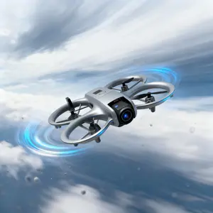 GPS Drone with 4K Camera for Adults, Foldable RC Quadcopter with 1312ft Range Video Transmission, 48 Mins Flight Time, Auto Return, Follow Me, Circle Fly, Waypoint Fly, Gesture Control Long-Endurance Drone Dual