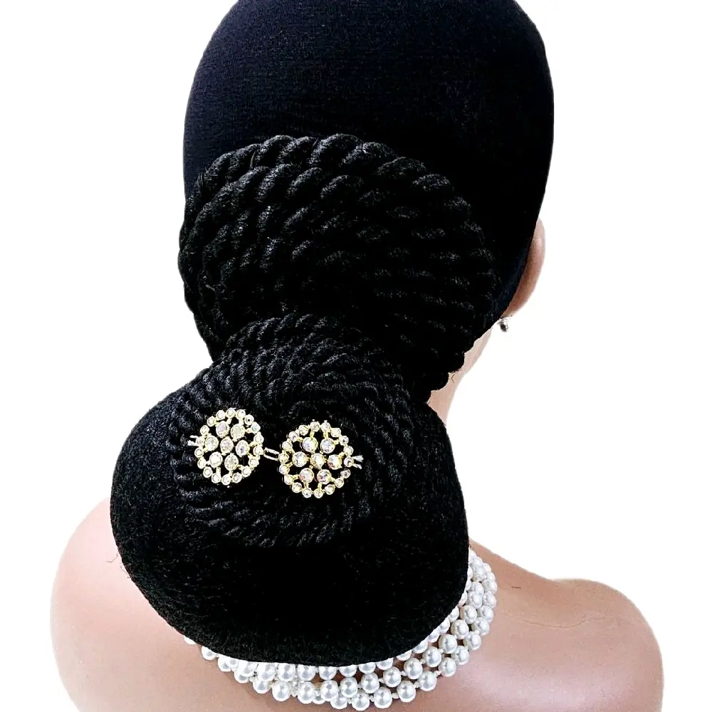 Hair Bun Custumer High-Quality Synthetic Heat-realistic fiber