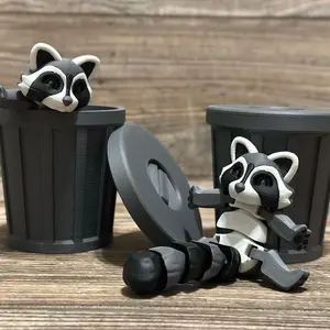 Raccoon (Trash Panda) Articulated 3D Print Decor Gift
