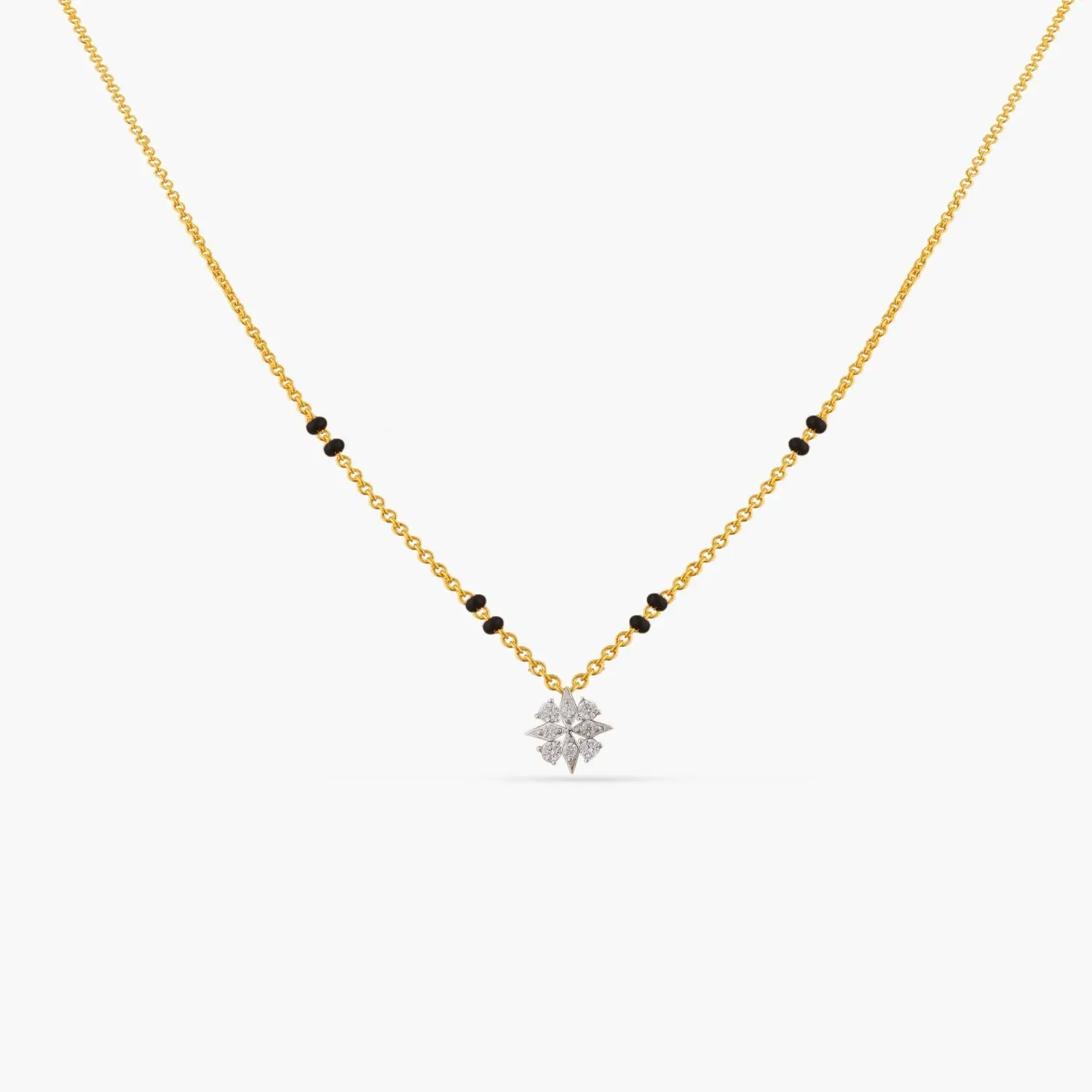 Elegant Charm CZ Silver Mangalsutra Elegant Charm CZ Silver Mangalsutra