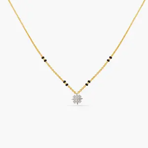 Elegant Charm CZ Silver Mangalsutra Elegant Charm CZ Silver Mangalsutra