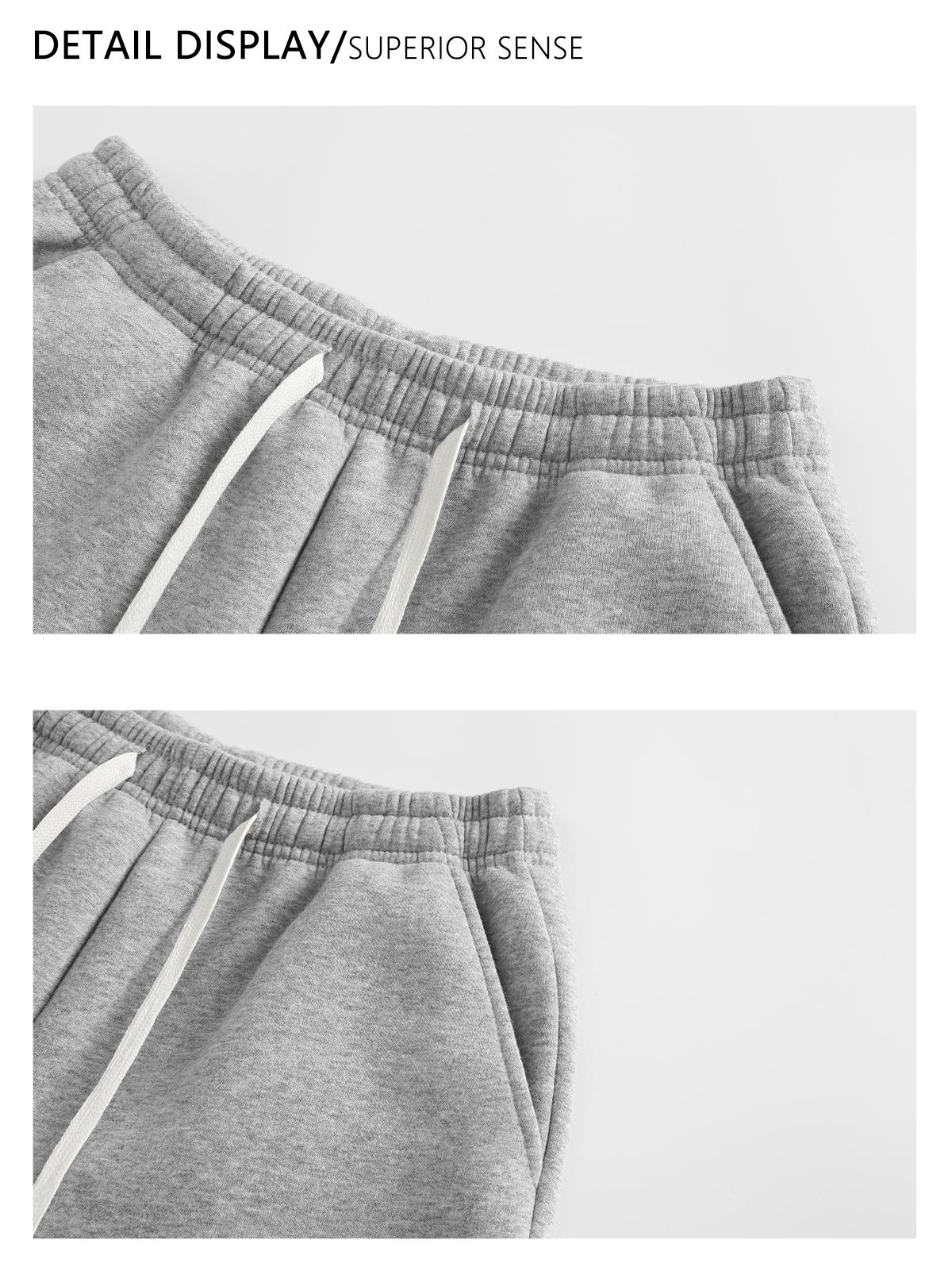 3-Pack Men's Shorts: Men's shorts, men's mid-thigh shorts, men's cotton shorts. Loose straight fit with an elastic drawstring waist; contains 40% cotton. Soft, skin-friendly solid-color casual shorts—suitable for home wear, walking around, workouts/runnin