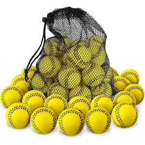Mini Foam Baseballs - 20 or 50 Pack for Pitching Machines and Batting Accuracy Training