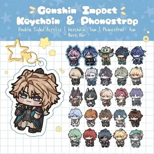 Genshin Impact Boys Acrylic Keychain, Great For Daily Use Or As Thoughtful Little Gifts For Your Friends And Yourself