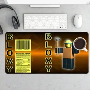 Roblox Cartoon Mouse Pad - Anti-Slip Desk Pad for Gaming Study Office, Cute Gamer Merch Gift for Roblox Fans