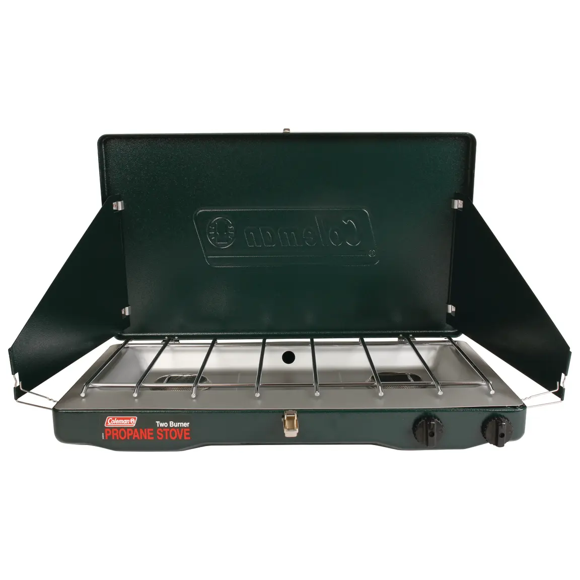 Coleman Matchlight 10,000 BTU Portable 2-Burner Propane Stove - Sleek Black Finish for Camping, Tailgating & Outdoor Cooking - Durable, Lightweight & Easy to Use