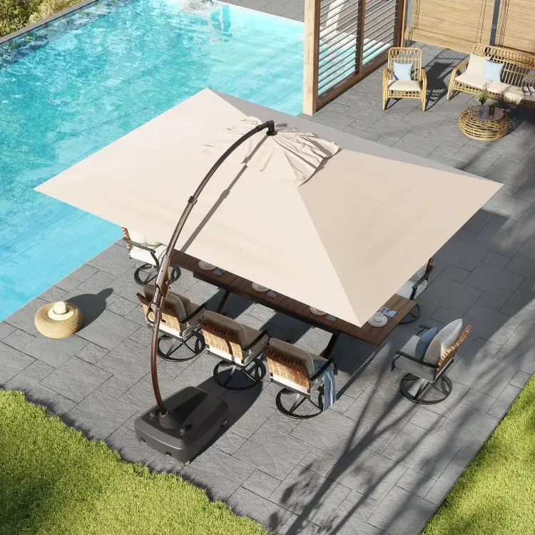 best 3 tier patio umbrella 3-Tier Patio Umbrella w/ Tilt Adjustment, Crank