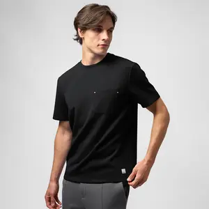 Fioboc Men's Modal Blend Pocket Tee with Rivet