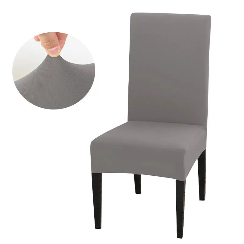 Set of 1/4/6 Milk Silk Elastic Chair Covers, S Size, All-Season Protection, Suitable for Kitchen Dining Living Room Chairs