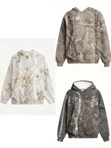 Women's Ladies Maple Leaf Hoodie， Minimalist Design Loose Fit with Kangaroo Pocket & Ribbed Cuffs for Fall Winter Fashion Casual Sweatshirts - Womenswear，camouflage hoodie
