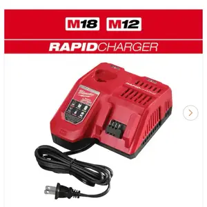 Milwaukee M12 and M18 12-Volt/18-Volt Lithium-Ion Multi-Voltage Rapid Battery Charger