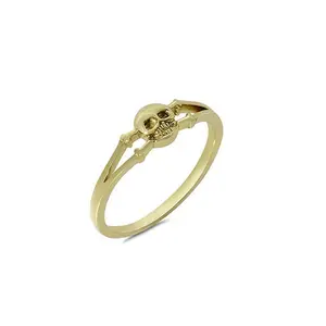 Golden Skull Ring: Unique Creative Jewelry for Woman/Men| Hip Hop & Goth Statement Piece ,Accessory Gift