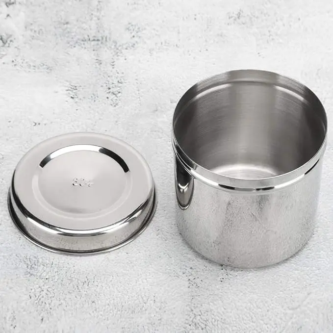 Stainless Steel Storage Jar with Lid