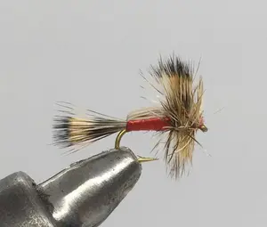 One Dozen (12) Humpy Red, Dry Fly- Strike Fly Company