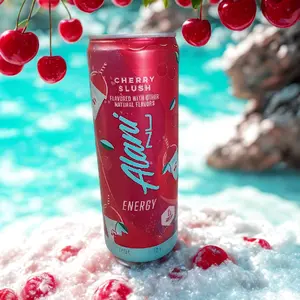 Cherry Slush Alani Scented Candle • Soy Wax Energy Drink Candle • Cherry Slushy Scent • Upcycled Alani Nu Can Candle • Gift for Her • Summer Sweet Candle