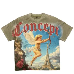 Concept T-Shirt  Olive Wash Graphic Tee