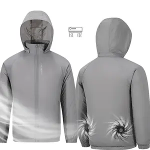 Portable Air Conditioner Jacket USB Fan Cooling Coat Outdoor Work Construction Fishing Hunting Lightweight Sun protection Jacket