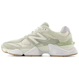 New Balance 9060 'Garter Snake' Men's Round Toe Laces All Seasons Sneaker Black/Red Synthetic Sporty Style