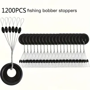 1200pcs Fishing Line Padding, Random Color Float Stopper Accessories, Durable & Versatile Design for Anglers, Essential Fishing Gear