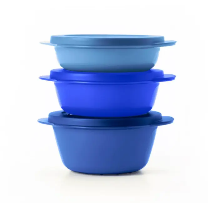 CrystalWave Round Set, 1.5, 2.25 & 3.25 cups microwavable containers are perfect for individual & family servings of any of your favorite foods: veggies, pasta, casseroles, desserts, and even liquid-based meals like soups and broths; Container Lunch Boxes
