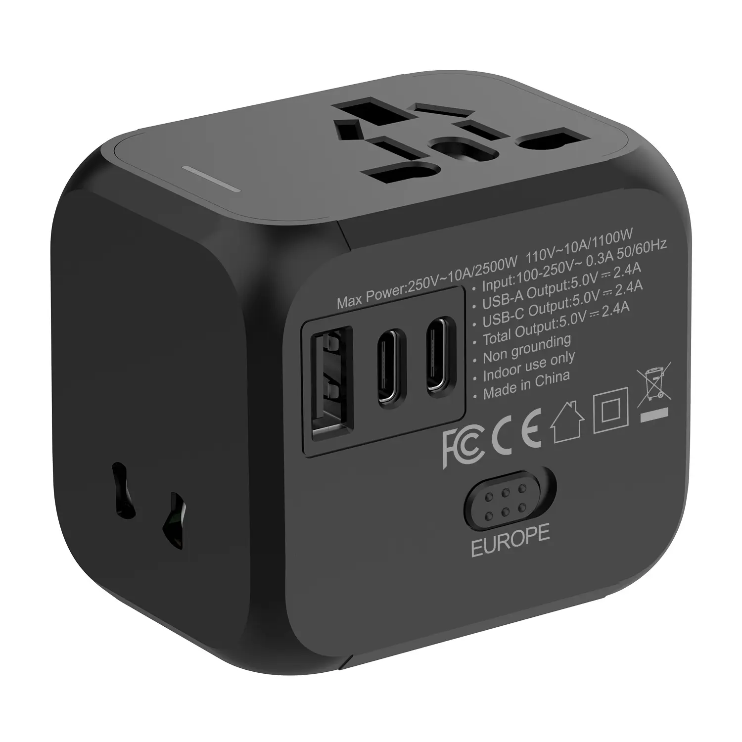 Adapter Plug Multi-Functional Travel Socket E-commerce One-to-Many Global Universal Adapter Plug