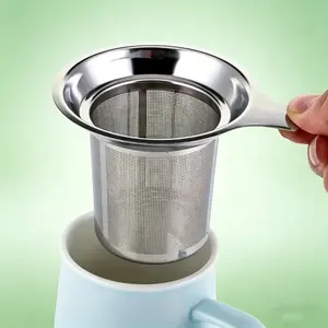 1-Pack Premium Stainless Steel Mesh Tea Infuser - Simple Tea Strainer, Spice Filter, and Teaware - Durable, Reusable, and Dishwasher-Safe Kitchen Accessory