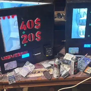 Custom painted Vending Machine to match your business's decor – This is dumb. I don't want to sell these I need locations to put my own in, and I know just the type of guys I need to talk to...